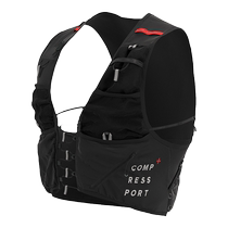 COMPRESSPORT Outdoor Trail Bag UltRun S Backpack Evo 10 Adjustable Sports Bag with Water Bottle
