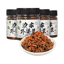 Field Story Farm Grandmas Dishes 180g*4 bottles of Hunan specialty appetizers dried radish pickles and prunes