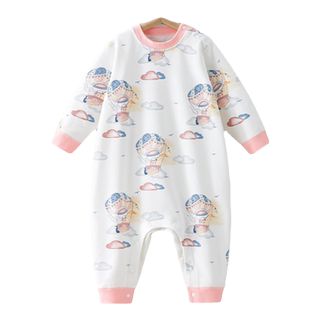 Cat belly cotton children's pajamas to prevent kicking and protect the belly from catching cold