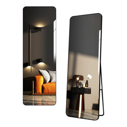 Light luxury Internet celebrity full-body mirror high-end floor-standing mirror home wall-mounted dressing mirror makeup bedroom fitting mirror