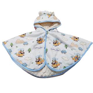 婴儿斗篷披风春秋外出挡风披肩加厚男孩女童宝宝冬天防风保暖外套