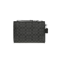 (Self-operated) Hong Kong direct mail COACH large mens trendy and versatile PVC clutch bag