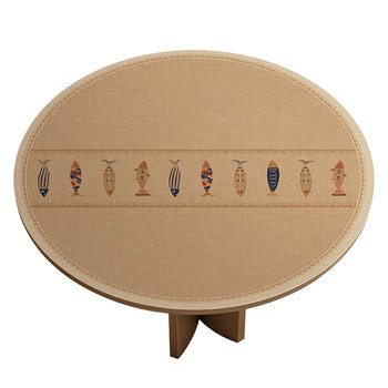 Anti-hemp texture round table mat coffee table mat Anti-hemp texture round table mat coffee table mat