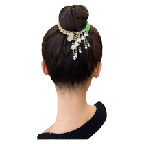 Tassel Pearl Flower Hairpin Back of the Head Hair Clip Womens High-Level Ball Hair Accessory 2023 New Style