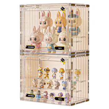 Blind box storage display rack transparent dustproof storage rack