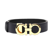 (Self-operated) Ferragamo womens pebbled cow leather fashion commuter casual belt belt