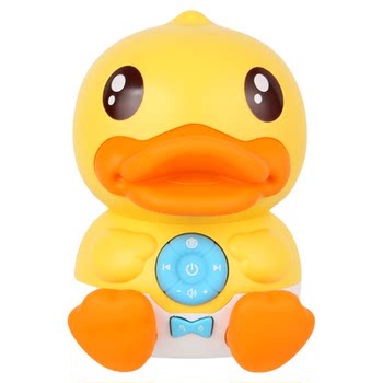 B.Duck Little Yellow Duck Story Telling Machine for Babies to Listen to Music and Nursery Rhymes, Early Education Educational Toys for Boys and Girls, Cute