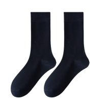Summer breathable cotton socks black socks mens mid-calf socks spring and autumn anti-athlete and deodorant suit leather shoes business socks