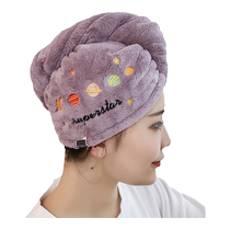 Thickening Dry Hair Hat Woman Super Super Absorbent Speed Dry Bag Headscarf Rub Hair Theorizer Towel Cute 2021 New Bath Cap