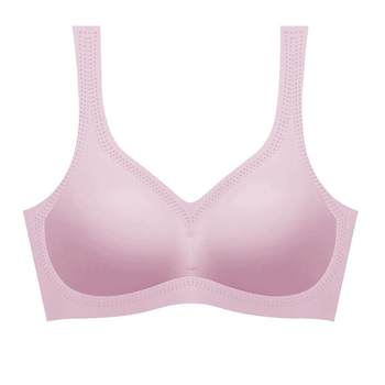 Women's small breasts gathered in traceless underwear, large size beautiful back