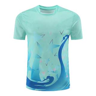 Children's table tennis uniform set quick-drying breathable printed