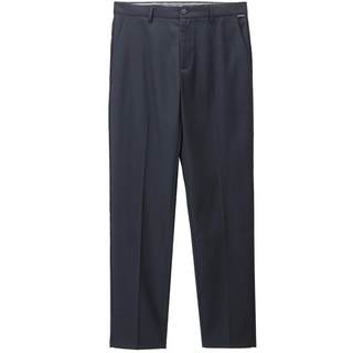 HLA/海澜之家轻商务西装裤秋冬季新款休闲通勤保暖直筒长裤子男士