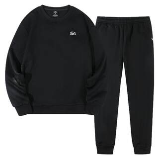 Anta casual suit men's fleece warm sweatshirt trousers