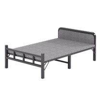 Folding bed household single bed adult 1.2 meters simple bed office lunch break small bed extra bed rental hard plate iron bed