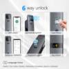 Voice Tuya lock matter system remote unlocking video monitoring fingerprint lock anti-theft door smart security lock