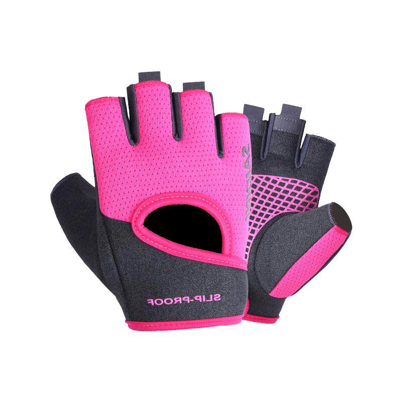 Women's fitness, iron and cycling half finger gloves