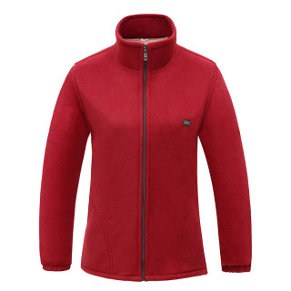 Large size fleece jacket middle-aged and elderly women's long-sleeved tops