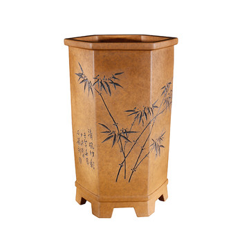Qinxihong extra high extra high six-square orchid pot