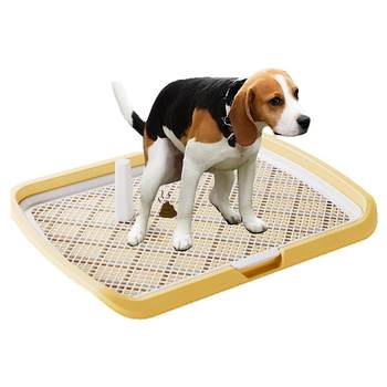 Flat dog toilet makes defecation training super hassle-free