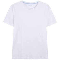 Baleno short-sleeved t-shirt men's trend solid color t-shirt pure cotton white bottoming shirt half-sleeved couple outfit small white t