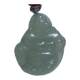 Burmese natural jadeite pendant A grade clear background Buddha Gong