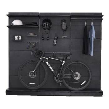 Bicycle rack hole plate shelf floor storage rack mountain bike display rack storage rack equipment