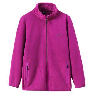 Middle-aged and elderly women's fleece sweater autumn and winter grandma fleece cotton-padded clothes mother's dress plus size thickening plus fleece jacket