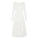 French one-shoulder knitted dress
