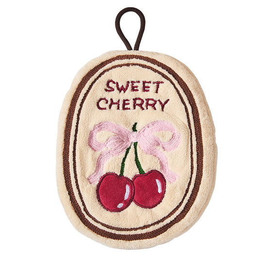 擦手巾挂式可爱高颜值擦手毛巾厨房卫生间吸水加厚防臭速干擦手帕