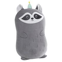 Cartoon childrens small pillow pillow core to protect cervical spine crystal velvet student kindergarten soothing memory foam pillow to help sleep