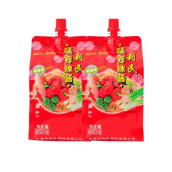 Tianjin Limin Garlic Chili Sauce 450g*2 Bags Garlic Chili Sauce Rice Sauce Northeast Bbq Sauce Dipping Sauce