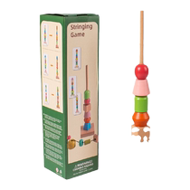 Young childrens bead threading rope baby educational concentration exercise finger fine movement training building block toys