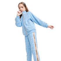 Balabala childrens suit long-sleeved spring clothing childrens clothing boys fashion sports casual half turtleneck cool two-piece set