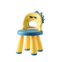 등받이 의자 어린이 의자 플라스틱 두꺼운 유치원 아기 만화 작은 의자 귀여운 미끄럼 방지 홈 시트