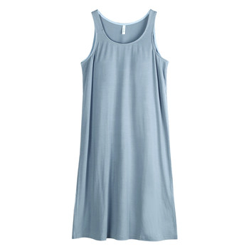 Antarctic Nightgown ແມ່ຍິງ Summer Sexy Padded Vest Modal ບາງໆ sleeveless Dress ຂະຫນາດໃຫຍ່ສາມາດໃສ່ນອກ summer