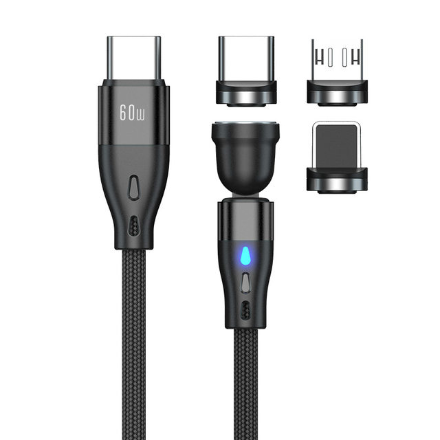 Apple 15 fast charging cable dual C port free rotating PD