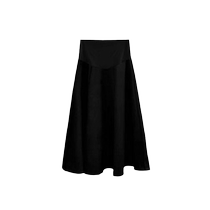 French Hepburn style black skirt for women in autumn and winter ladylike high-waisted A-line skirt slim mid-length umbrella skirt