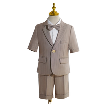 Romon boys suit suit childrens handsome British style small host dress boy summer piano performance clothing