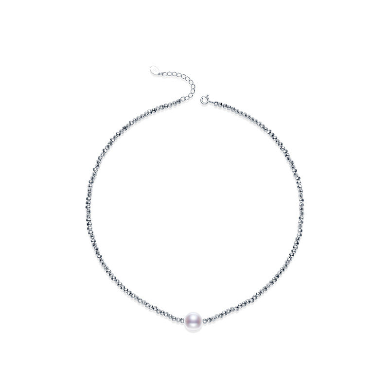 Jingrun Pearl Natural Freshwater Pearl Necklace Broken Silver