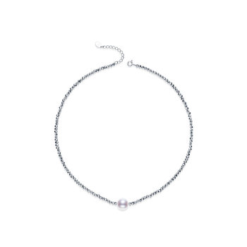 Jingrun pearl natural freshwater pearl necklace broken silver