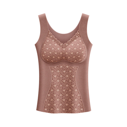 保暖背心女士加绒加厚德绒无痕内衣上衣打底内穿女款2025新款秋冬