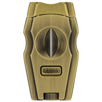 LUBINSKI cigar scissors semi-automatic stainless steel sharp blade V-cut portable cigar hole opener