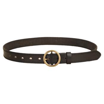 Simple round buckle black belt women's handmade first-layer cowhide soft women's belt 2024 new leather pants wide width