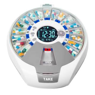 智能药盒老年人自动提醒神器提醒器电子铃声灯光定时管理语音