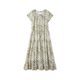 XWI Xinwei French Elegant Seaside Resort Print A-line Dress Women's Summer's High Quality Zebra Print Skirt Slim Skirt