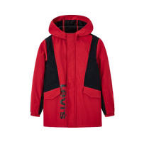 (Self-operated) Levis Levis childrens clothing winter casual velvet windbreaker jacket mid-length trendy childrens tops for men