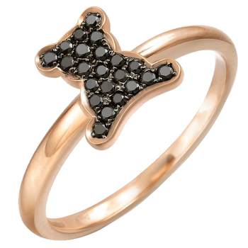 Chow sang s golden bear colored gemstone ring