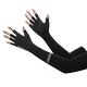 Men's Summer Two-Finger Sunscreen Gloves Thin Arm Sleeves