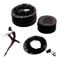 Black drawstring hair net for female dance exam grade hair artifact hair accessories childrens ballet ball head net pocket hair cover headgear