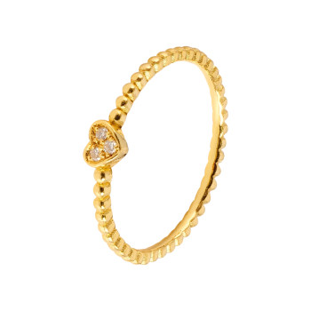 Pelikan jewelry diamond gold love ring